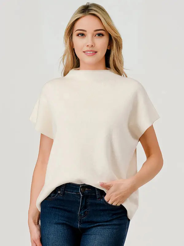 Pixi + Ivy mock neck top