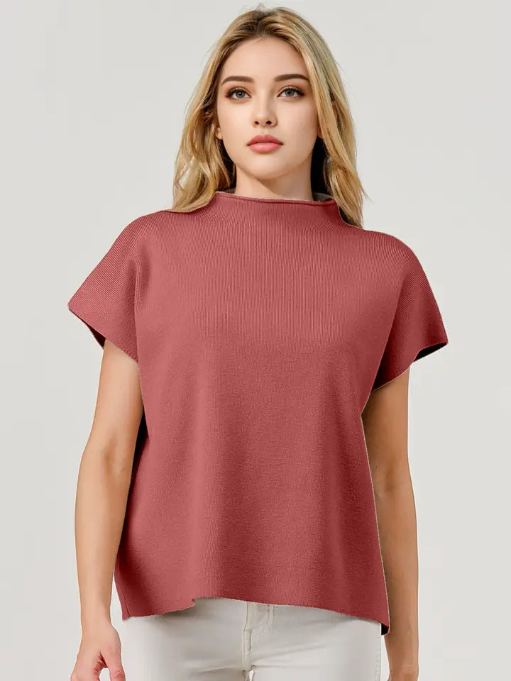 Pixi + Ivy mock neck sweater