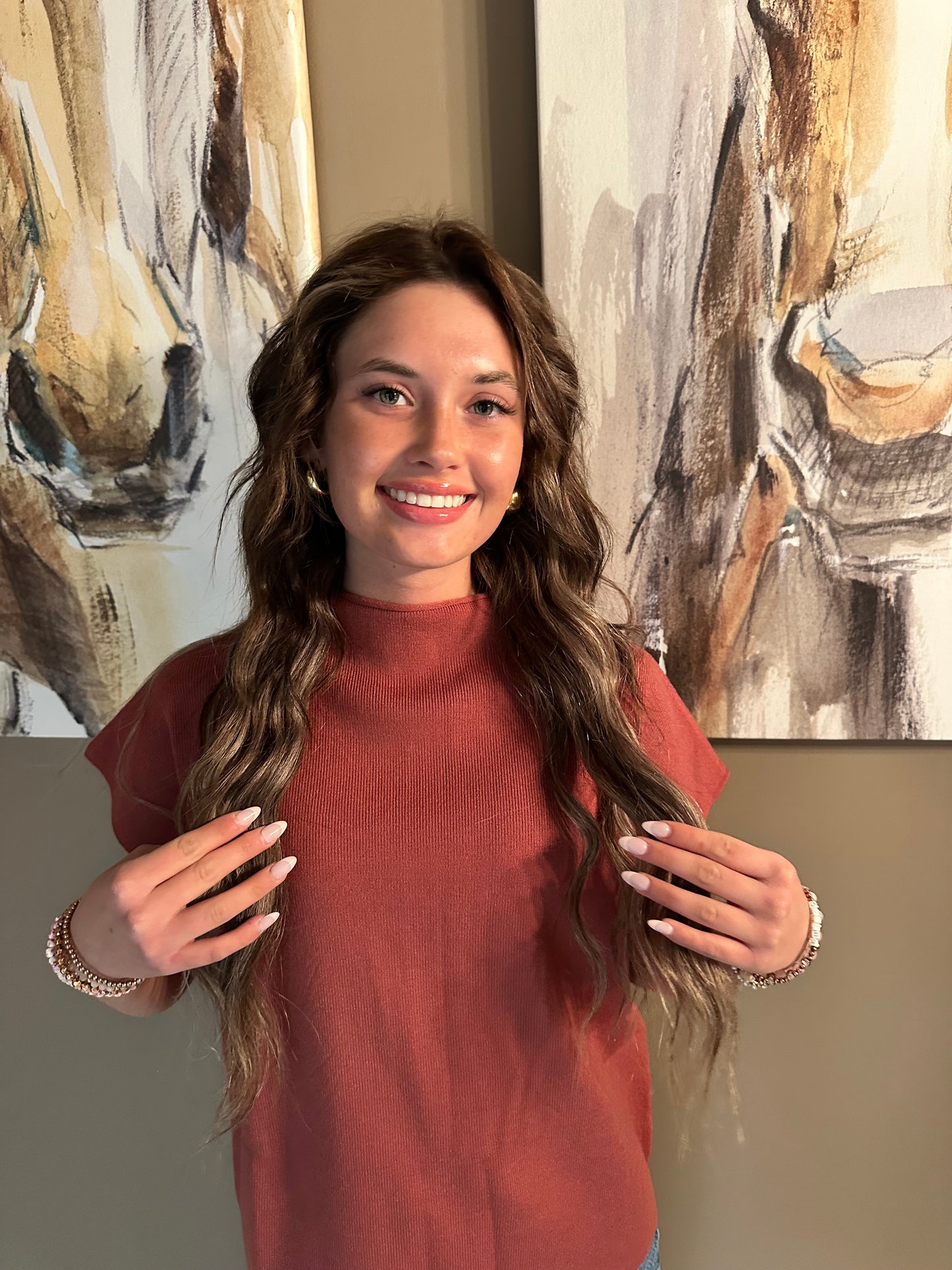 Pixi + Ivy mock neck sweater
