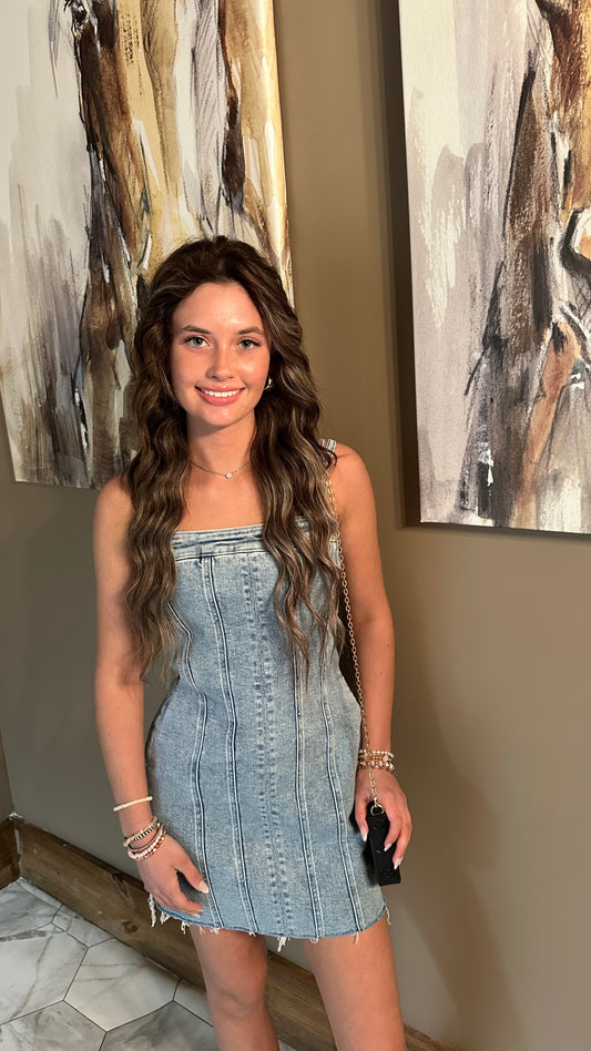 Denim dress