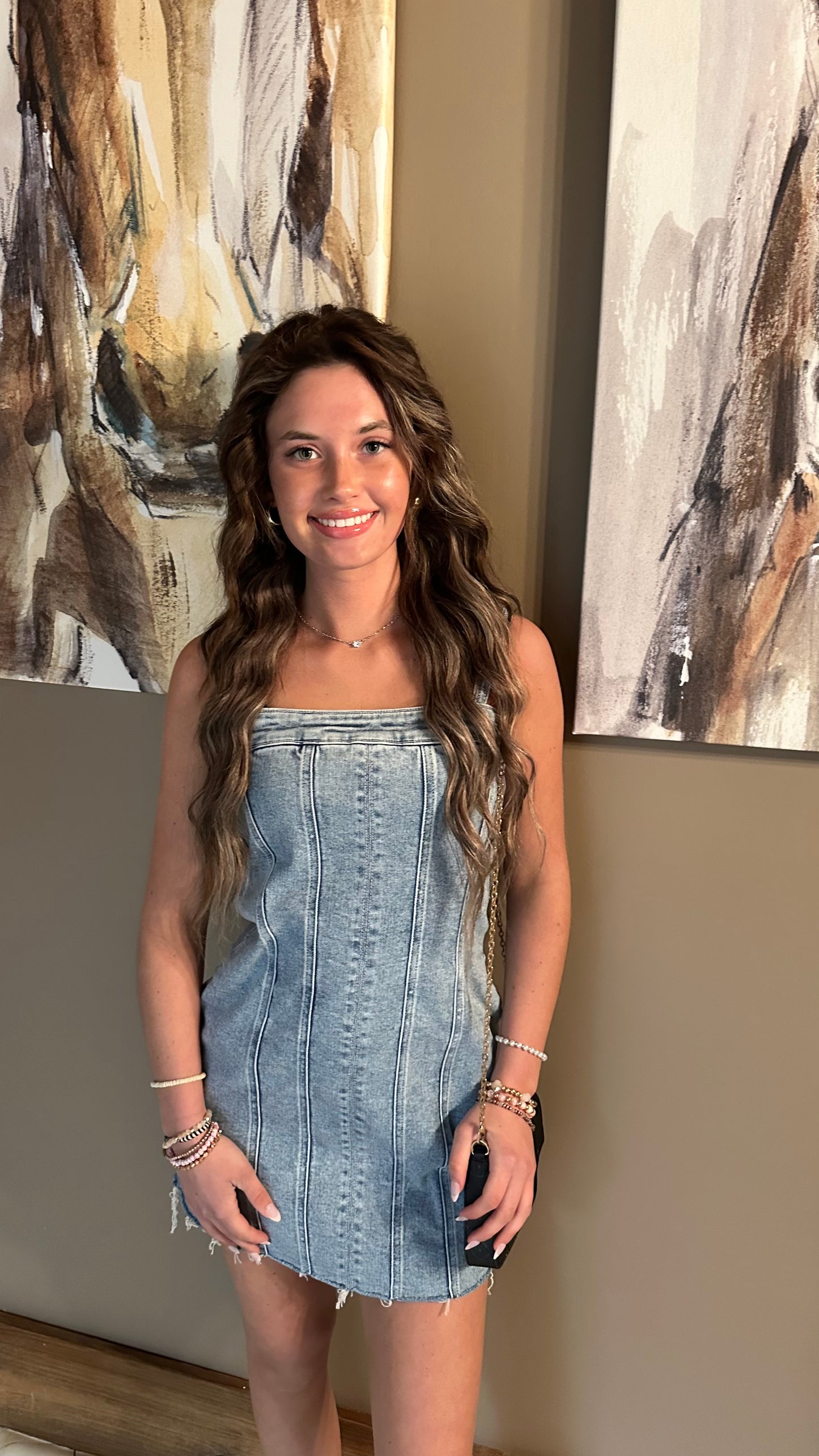Denim dress