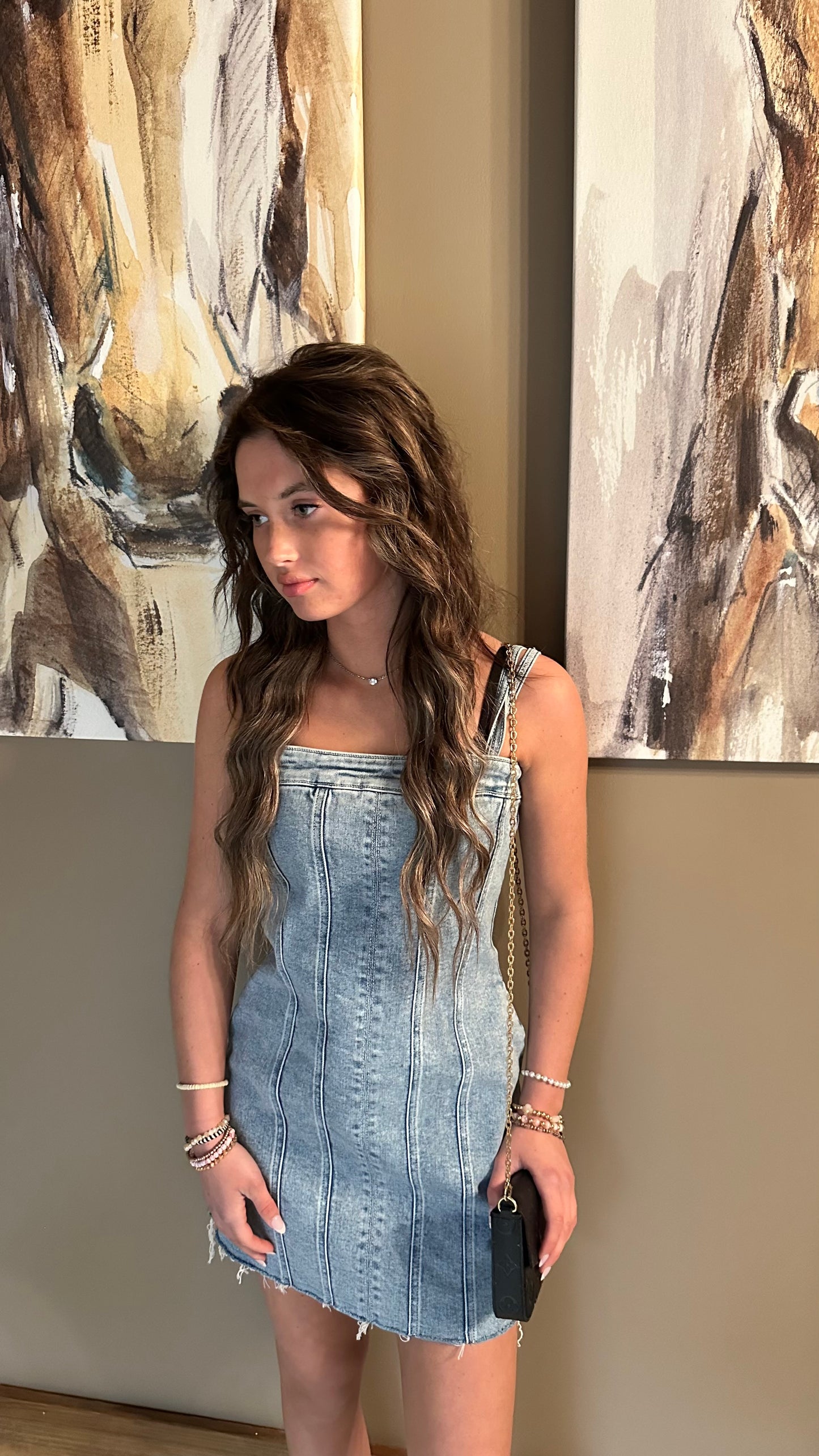 Denim dress