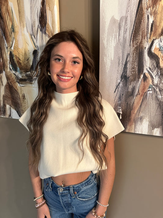 Pixi + Ivy mock neck top