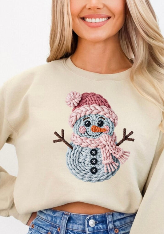 Crotchet snowman sweatshirt