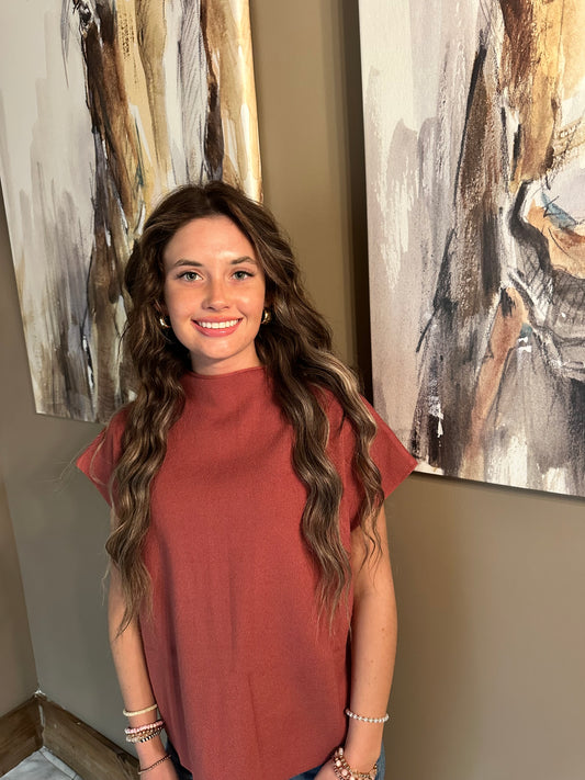 Pixi + Ivy mock neck sweater