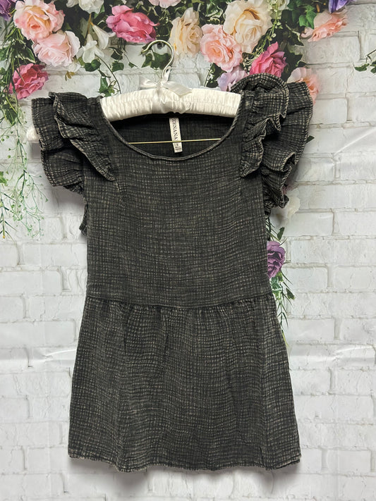 Washed ruffle blouse