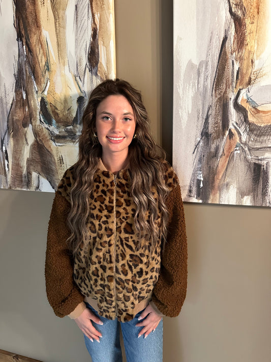 Carole Christian leopard print jacket