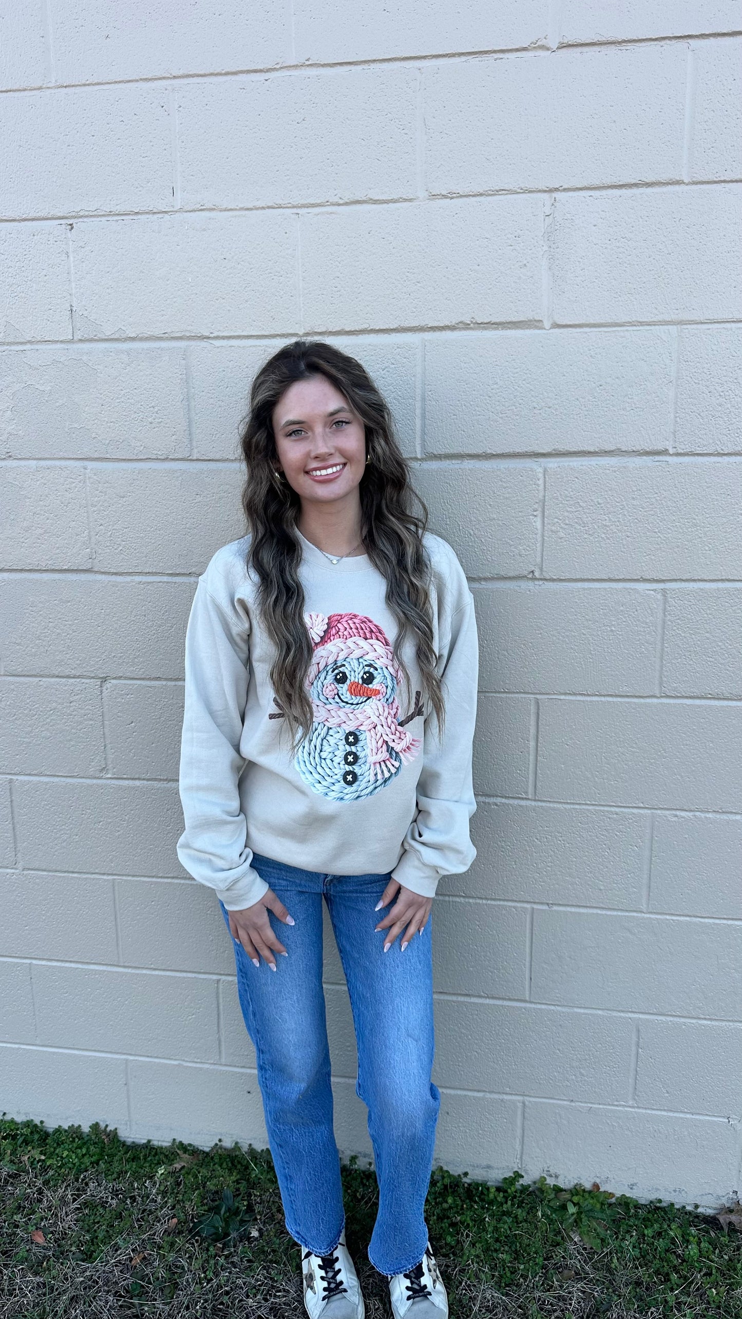 Crotchet snowman sweatshirt