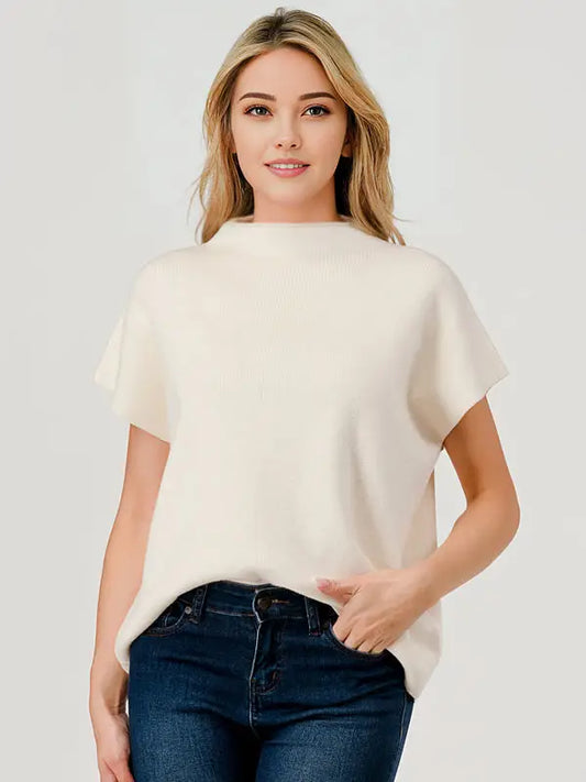 Pixi + Ivy mock neck top